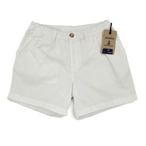 Chubbies Mens Small 5.5" Original Stretch Shorts White Golf Casual Preppy Summer
